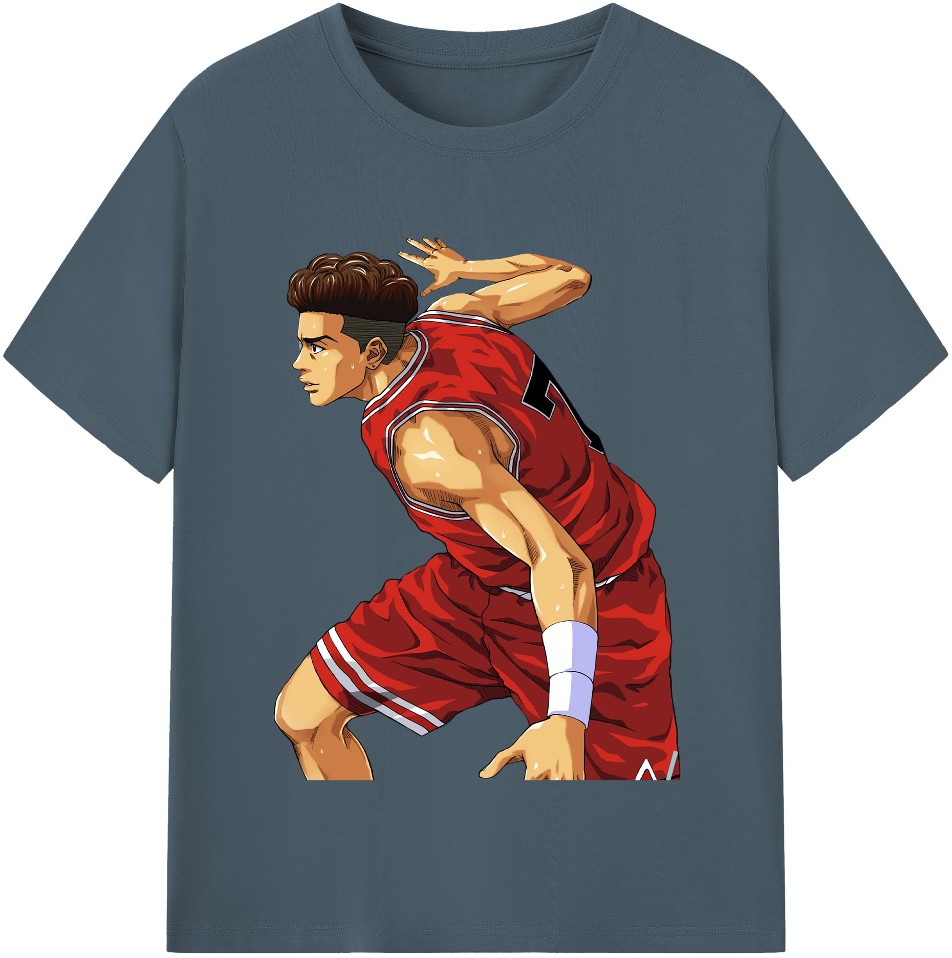 SLAM DUNK／スラムダンク 綿100％半袖Tシャツ（フロントプリント）